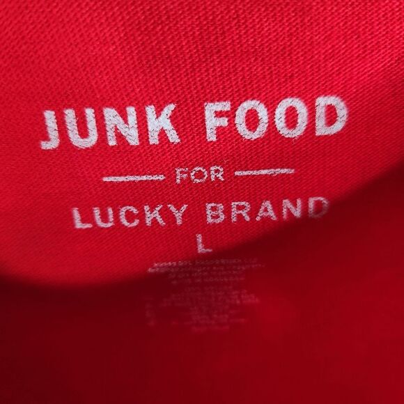 Junk Food For Lucky Brand Mens New York Giants Short Sleeve Tee Size L - Picture 4 of 5